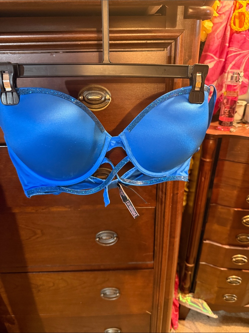 Victoria's Secret Electric Blue Strappy Push-Up Bra